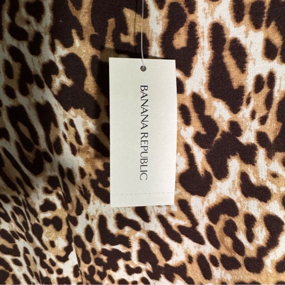 Banana Republic Leopard Print Dress Size M New With Tags - Picture 6 of 8